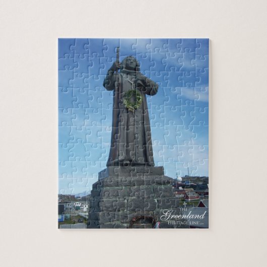 Het standbeeld van Hans Egede Legpuzzel (Verticaal)