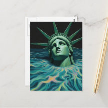 Het Standbeeld van Liberty Smelt Surrealistisch