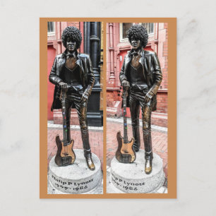 Het Standbeeld van Lynott van Phil, Dublin, Briefkaart