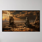 'Het standbeeld van Ozymandias' Poster (Voorkant)