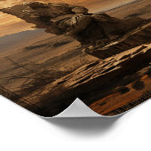 'Het standbeeld van Ozymandias' Poster (Hoek)