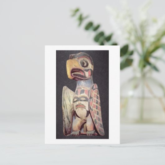 Het standbeeld van "Thunderbird" van Haida Briefkaart (Staand voorkant)