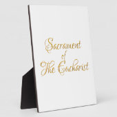 Het standpunt van de Eucharistisch Golden 3D Kijk Fotoplaat (Zijkant)
