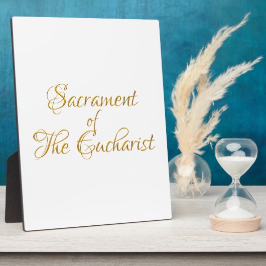 Het standpunt van de Eucharistisch Golden 3D Kijk Fotoplaat (Zijkant)