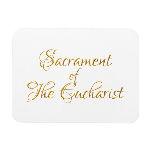 Het standpunt van de Eucharistisch Golden 3D Kijk Magneet (Horizontaal)