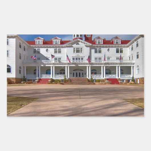 Het Stanley Hotel Rechthoekige Sticker (Voorkant)