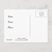 Het stapelen Teacups Tea Party nodigt uit Uitnodiging Briefkaart (Achterkant)