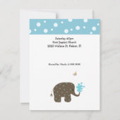 Het stapelen van de Uitnodiging van het Baby showe (Achterkant)