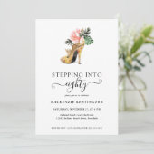 Het stappen in 80 Chic Floral Gold Heels van de Da Kaart (Staand voorkant)