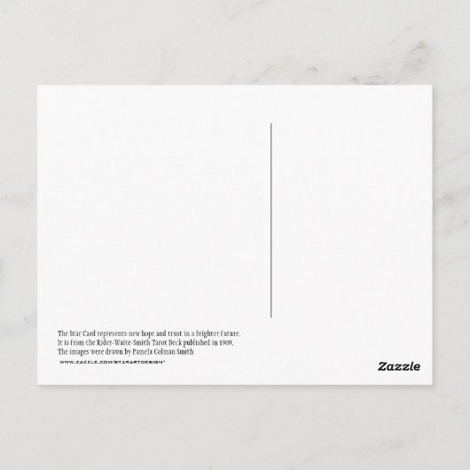 Het Star-Briefkaart Briefkaart (Achterkant)