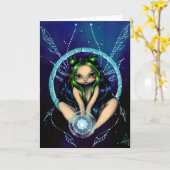 Het Star Child Wenskaart Kaart (Gele Bloem)