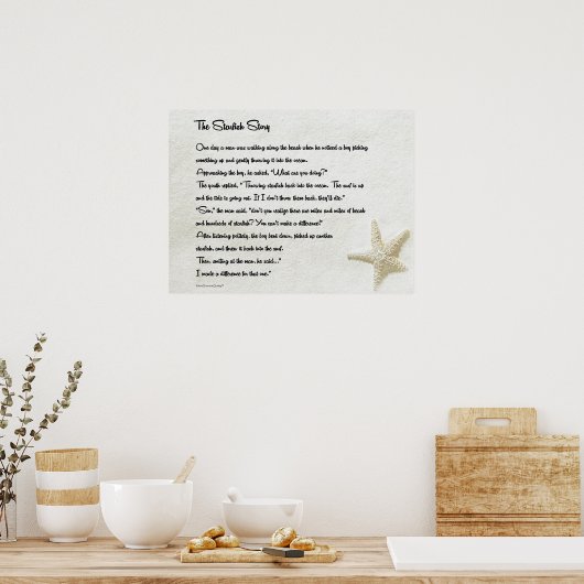 Het Star Fish-verhaal Poster (Keuken)