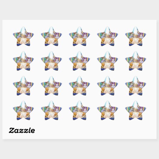 Het Star Kerst sticker (Vel)
