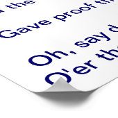 Het Star-poster met schuine randen Poster (Hoek)