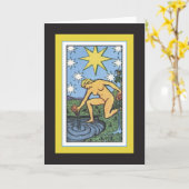 Het Star Wenskaart Kaart (Gele Bloem)