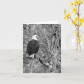 Het staren Eagle De Kaart van de b&w- Nota (Gele Bloem)