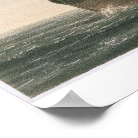 Het starten van de boei, 8 augustus, 1865, markere poster (Hoek)