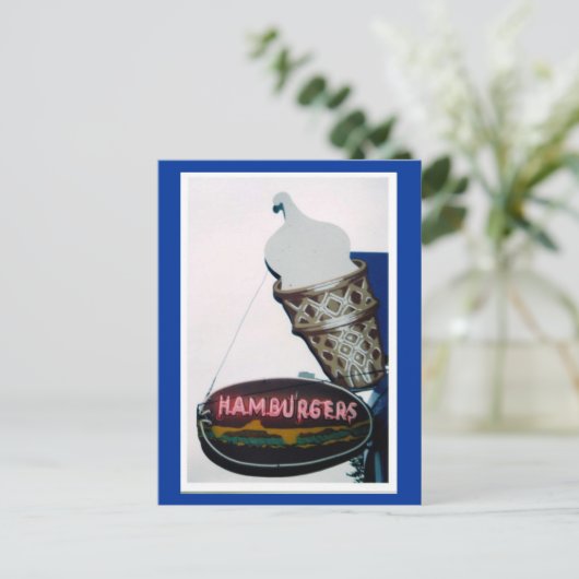 Het station in briefkaart (Staand voorkant)