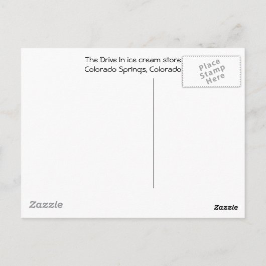 Het station in briefkaart (Achterkant)