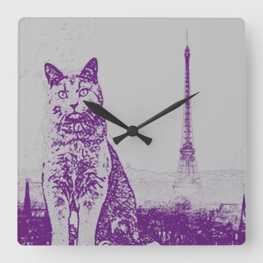 Het station van Chartreux in Parijs Vierkante Klok (Voorkant)