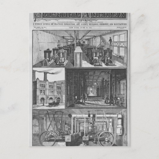 Het station van Edison Electric Illuminating Co. Briefkaart (Voorkant)