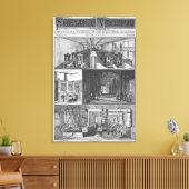 Het station van Edison Electric Illuminating Co. Canvas Afdruk (Insitu (Woonkamer))