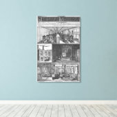 Het station van Edison Electric Illuminating Co. Canvas Afdruk (Insitu (Houten vloer))