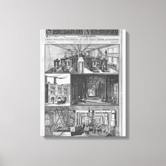 Het station van Edison Electric Illuminating Co. Canvas Afdruk (Voorkant)