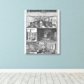 Het station van Edison Electric Illuminating Co. Canvas Afdruk (Insitu (Houten vloer))