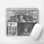 Het station van Edison Electric Illuminating Co. Muismat (Met muis)