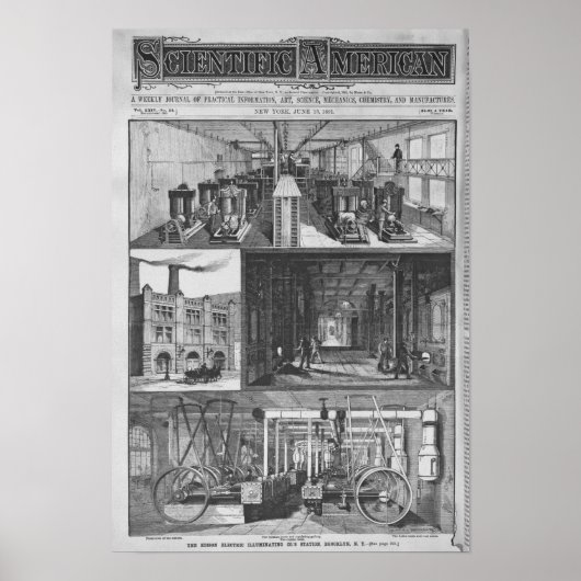 Het station van Edison Electric Illuminating Co. Poster (Voorkant)
