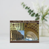 Het Station van Wellington - Nieuw Zeeland. Briefkaart (Staand voorkant)