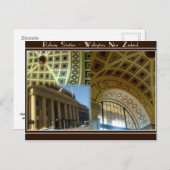 Het Station van Wellington - Nieuw Zeeland. Briefkaart (Voorkant / Achterkant)