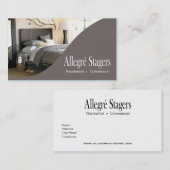 Het Stationaire Stagers van Allegré het Stationair Visitekaartje (Voorkant / Achterkant)