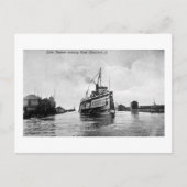 Het Steamer-meer in de rivier, Cleveland, Ohio Briefkaart (Voorkant)