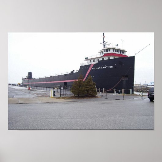Het Steamship William G. Mather Poster (Voorkant)