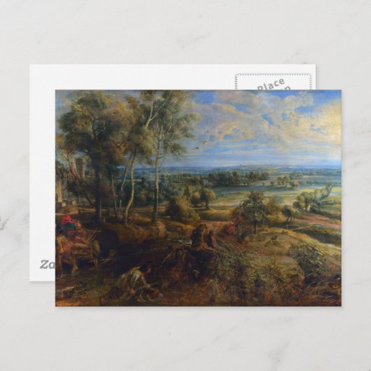 Het Steen Early Morning, Peter Paul Rubens Fine Ar Briefkaart (Voorkant / Achterkant)