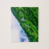 Het steile pad op de berg legpuzzel (Verticaal)