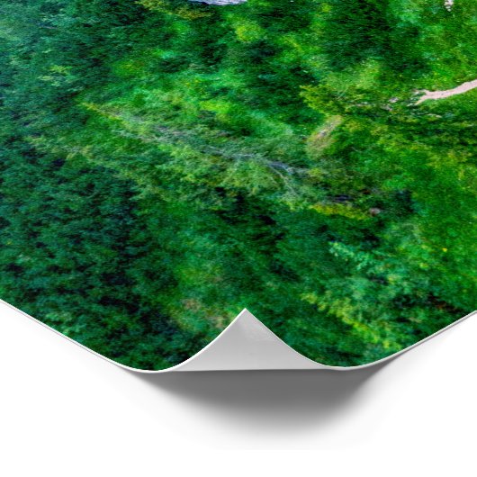 Het steile pad op de berg poster (Hoek)