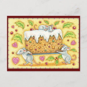 Het stelen van de Fruitcake kerst Feestdagenkaart