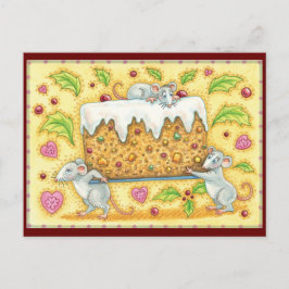 Het stelen van de Fruitcake kerst Feestdagenkaart