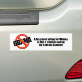 Het stemmen van de belastingbetaler voor Obama is Bumpersticker (Op auto)