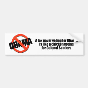 Het stemmen van de belastingbetaler voor Obama is Bumpersticker