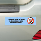 Het stemmen van de belastingbetaler voor Obama is  Bumpersticker (Op auto)