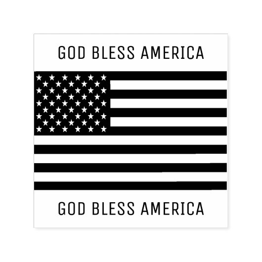 Het stempel 'God zegene Amerika' (Design)