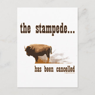 Het stempel is geannuleerd briefkaart