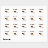 Het stempel is geannuleerd ronde sticker (Vel)