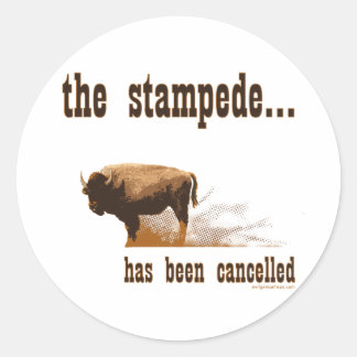 Het stempel is geannuleerd ronde sticker