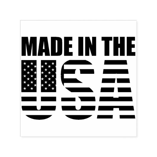 Het stempel 'Made in the USA' (Design)