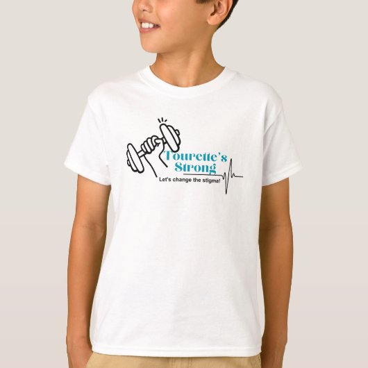 Het sterke Kinder shirt van Tourette (Voorkant)